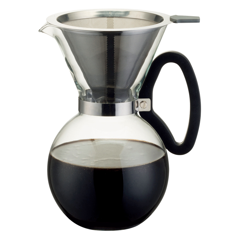 Borosilicate Glass Pour Over Coffee Maker with Reusable Filter
