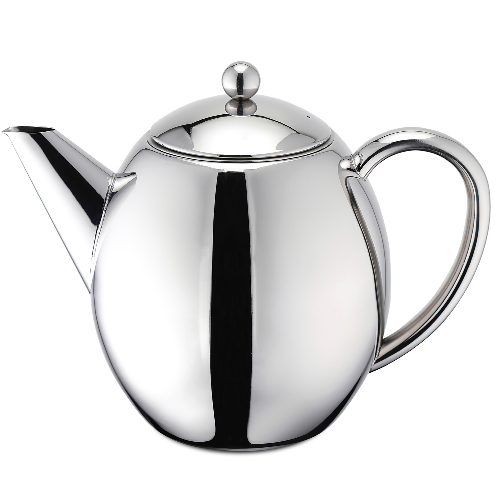 Stainless Steel Double Wall Insulated Tea Maker Teapot with Removable Infuser