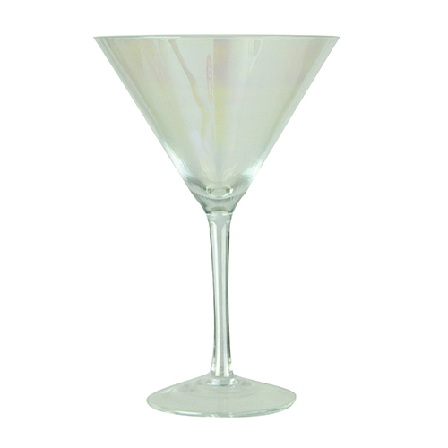 Champagne glass with multicolor plating
