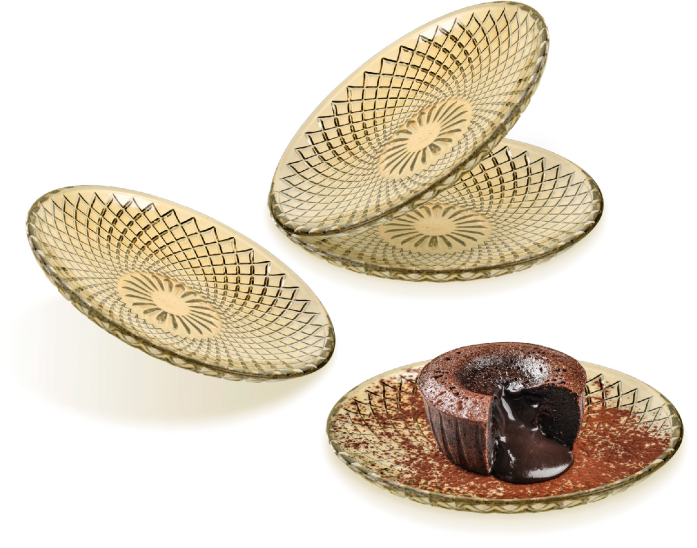 MP2233 Glass Cake Plate Fruit Plate