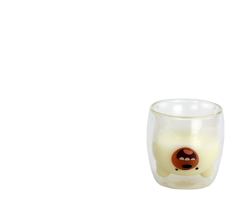 MC6850 High Borosilicate Double Wall Cartoon Coffee Cup