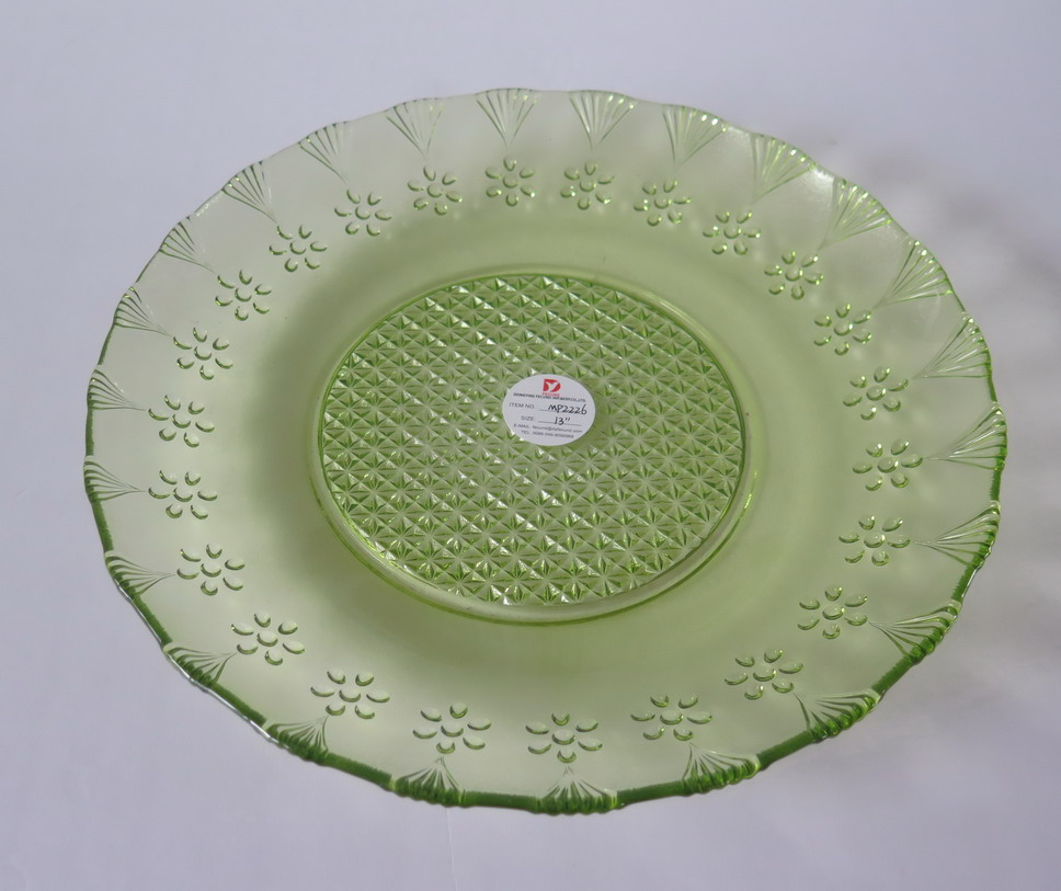 MP2226 Glass Cake Plate Fruit Plate