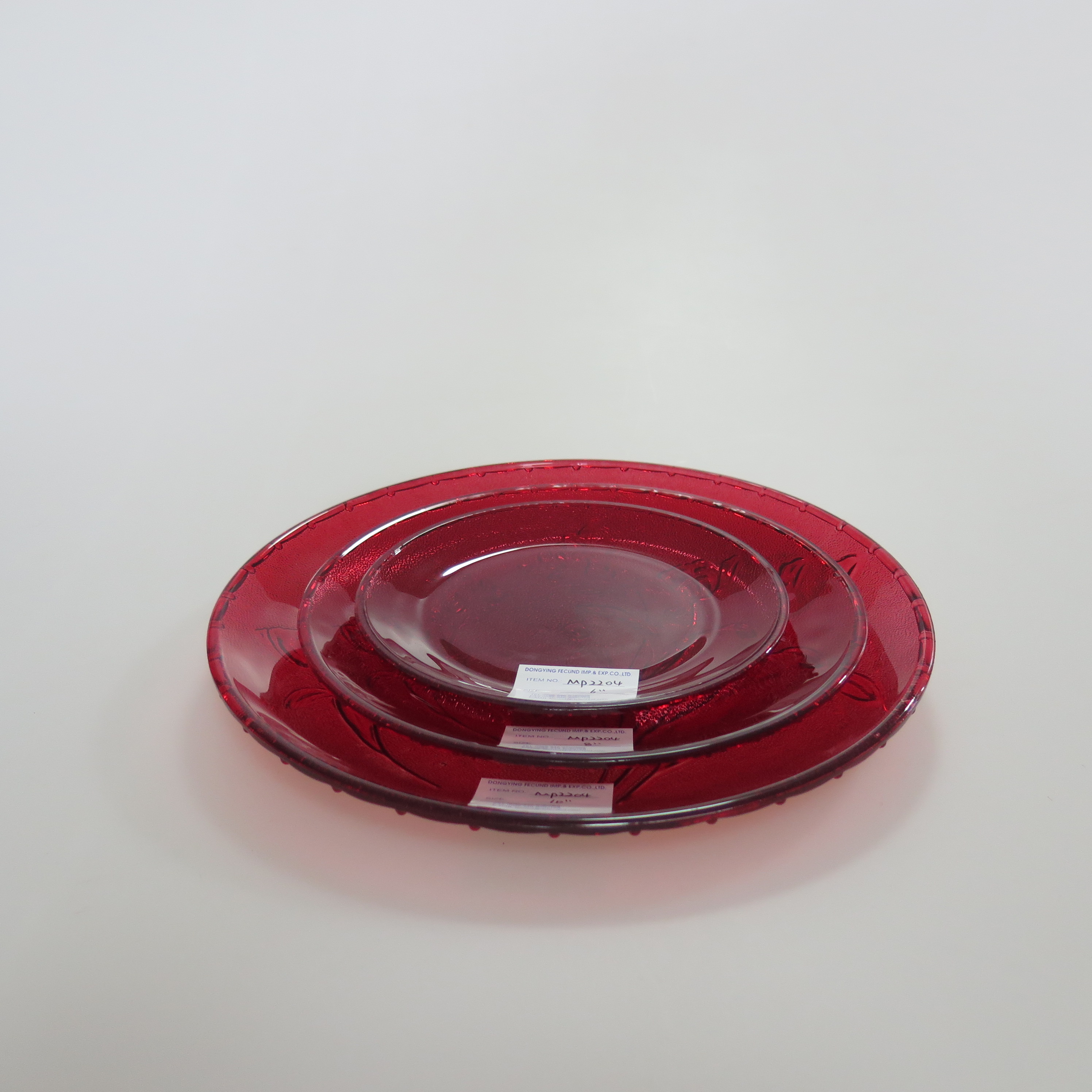 MP2204 Glass Cake Plate Fruit Plate