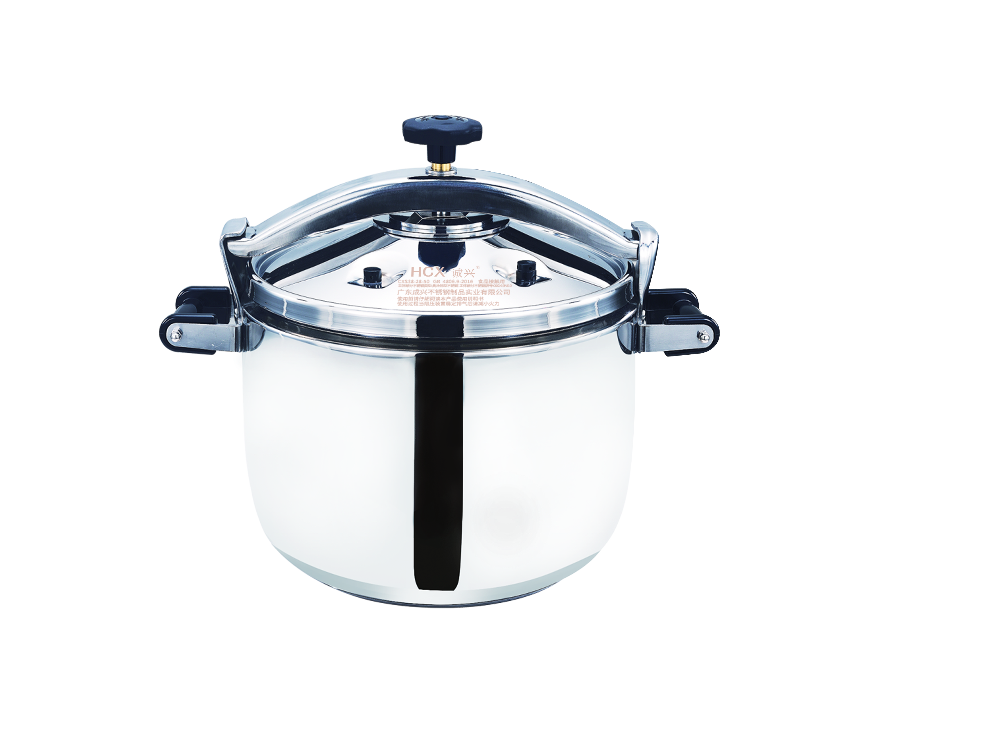 Stainless Steel Pressure Cooker with Anti-blocking Filter Lid