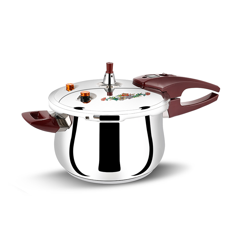 Stainless Steel Pressure Cooker with Anti-Blocking Filter Lid