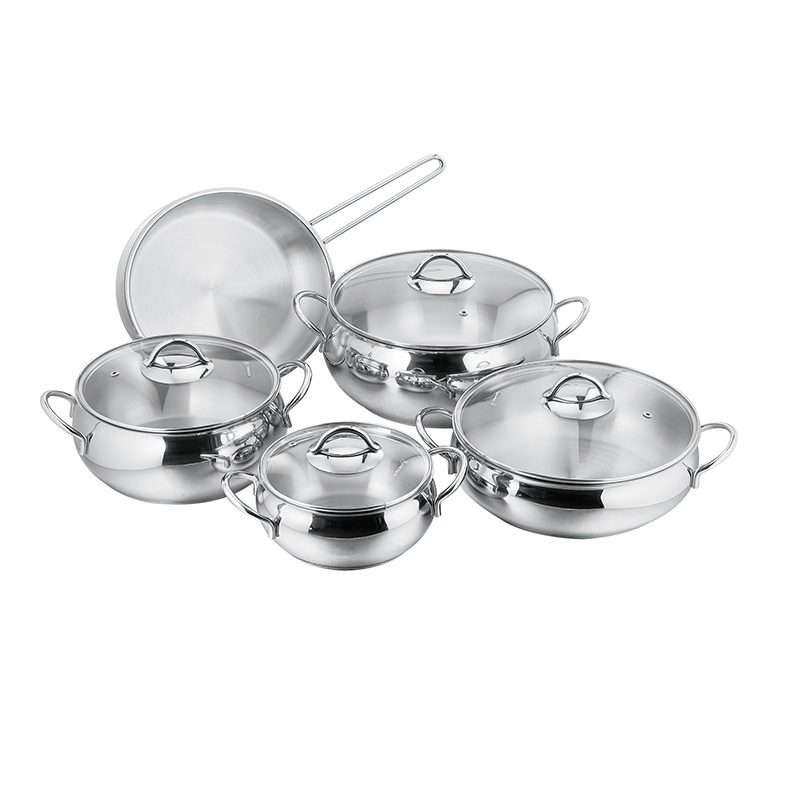 Stainless Steel 9-Piece Cookware Set