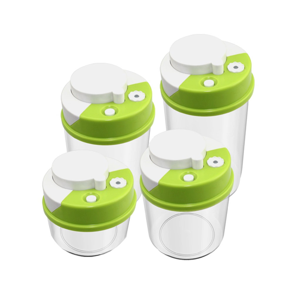 Vacuum Food Storage Containers - 4 Piece Set
