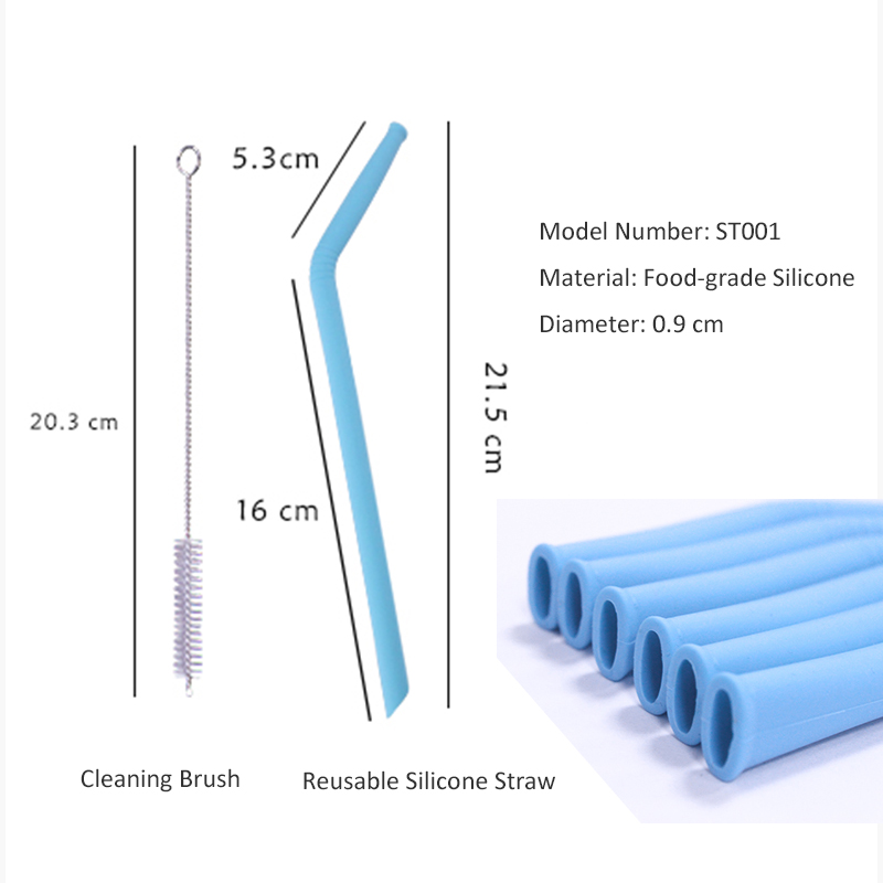 KASU ST001 Eco-friendly Silicone Straw
