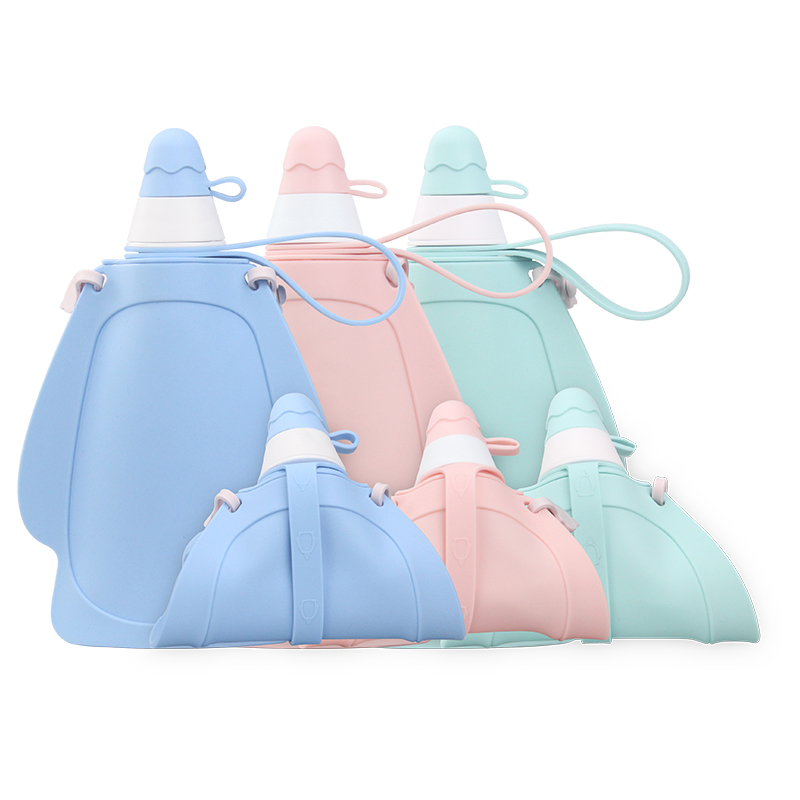 KASU BP006 Foldable Silicone Kids Water Pouch Water Bottle