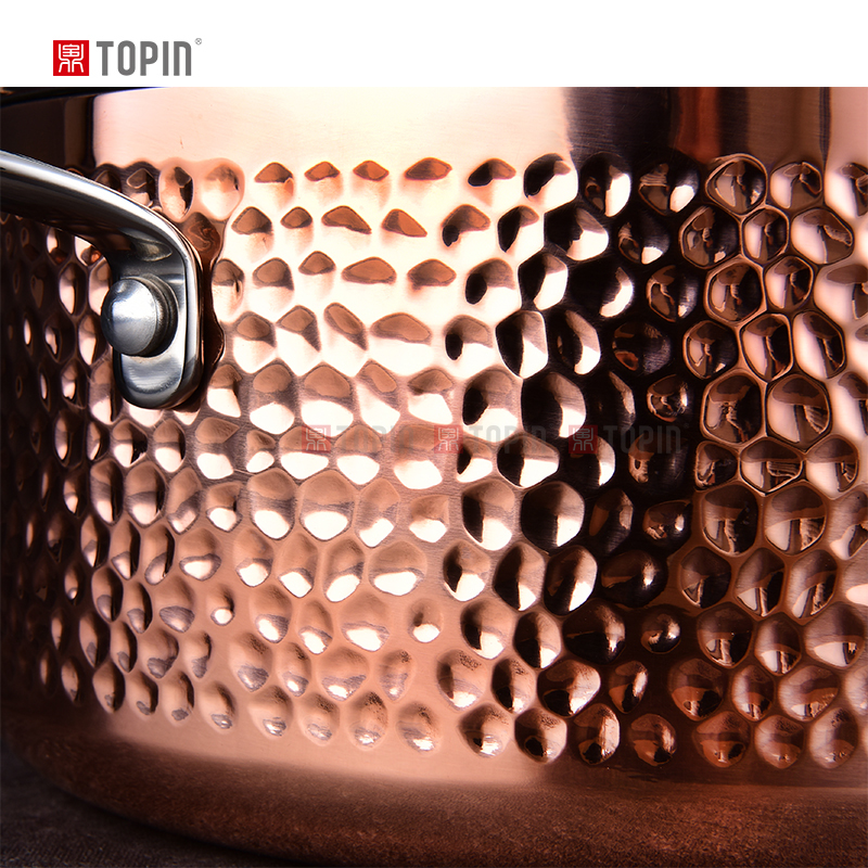 Topin Tri-Ply Copper 8-Piece Cookware Set
