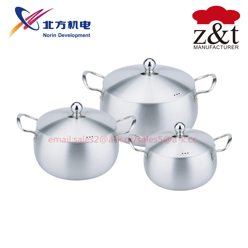 Aluminum Cooking Pot with Iron Handle