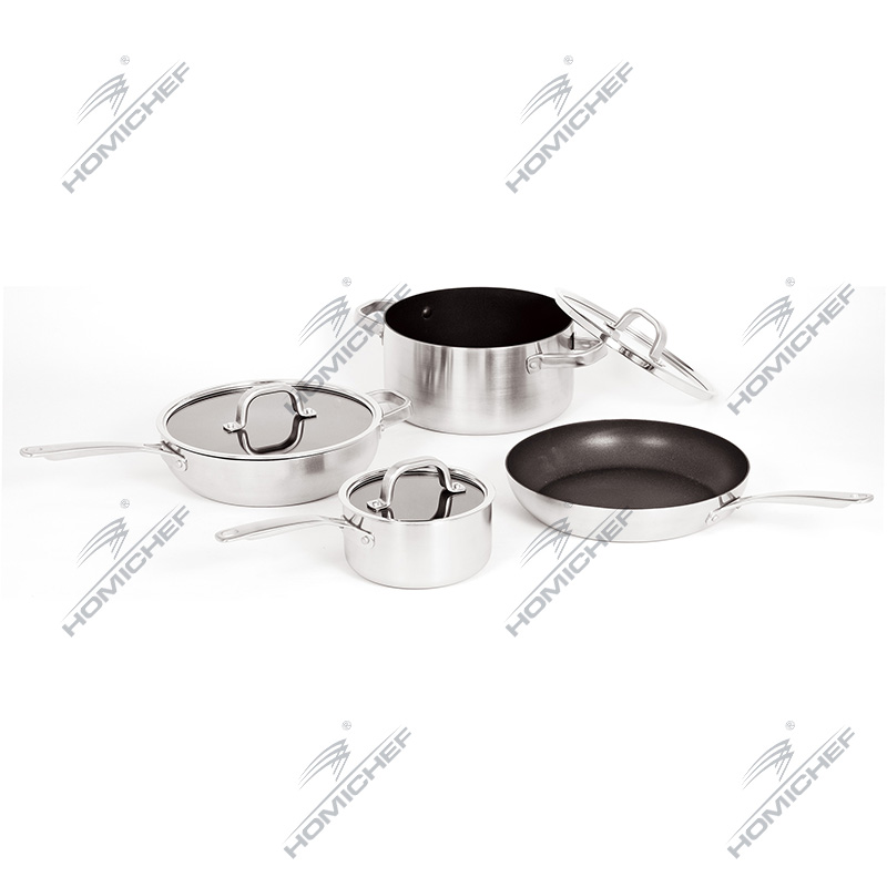 Stainless Steel 5-Ply Non-Stick Cookware Set