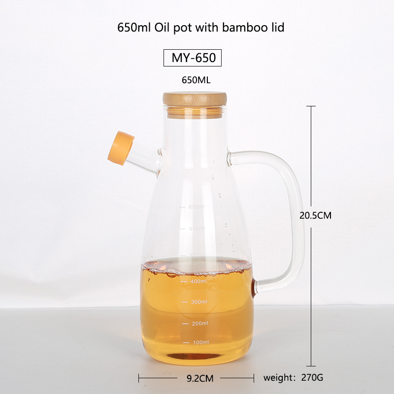 Borosilicate Glass Oil Pot