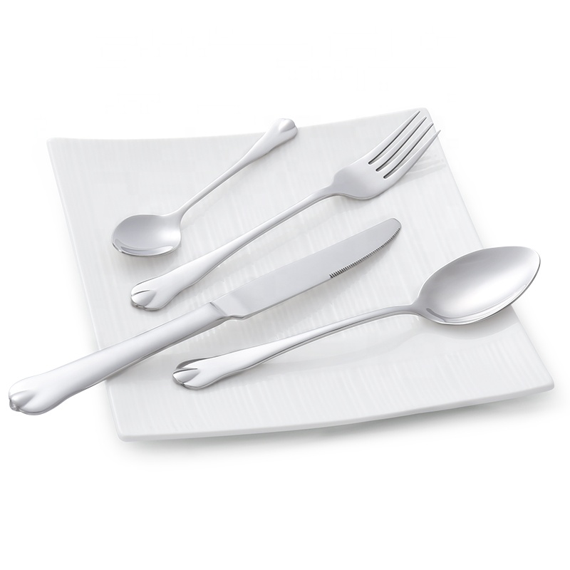 Stainless Steel Cutlery Flatware Silverware Set for Wedding, Hotel, Restaurant