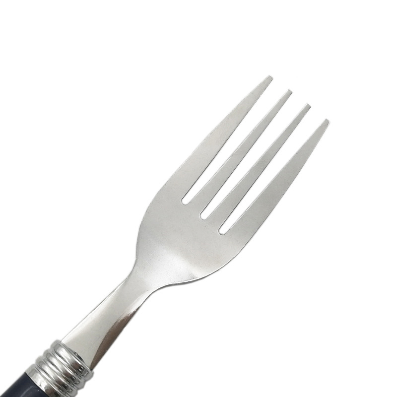 6-piece Stainless Steel Cutlery Set with Plastic Handles