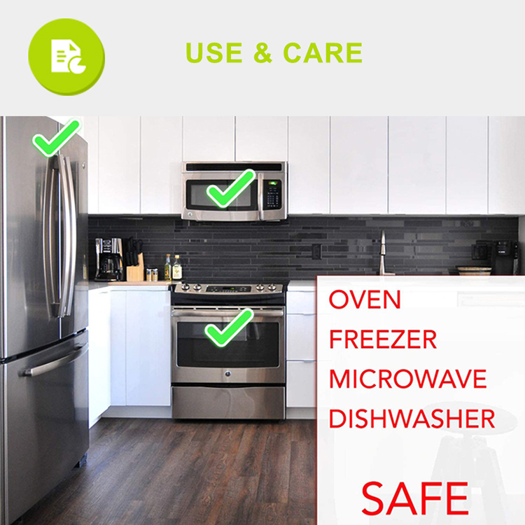 BPA Free Airtight Borosilicate Glass Food Storage Containers