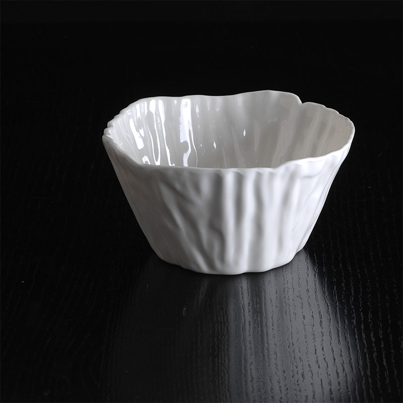 7" Wooden Shape Salad Bowl