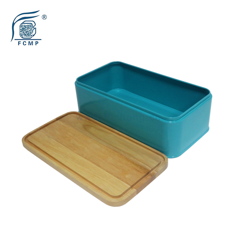 Rectangle Bread Box with Bamboo Lid