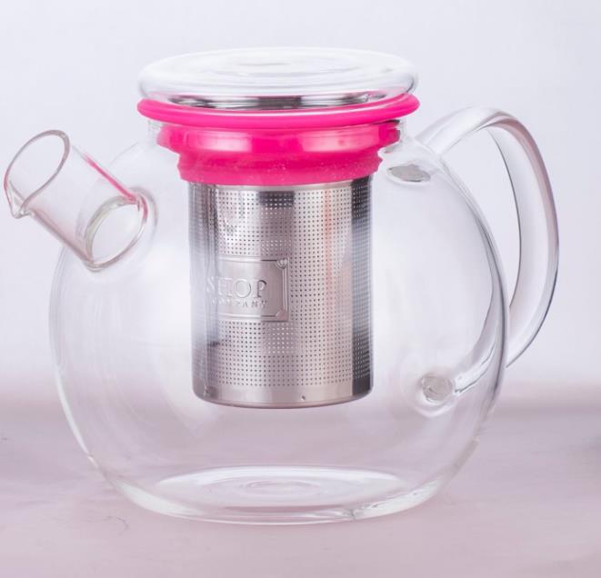 Borosilicate Glass Tea Pot with Stainless Steel Filter