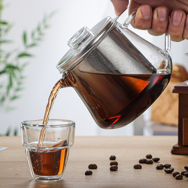 High Borosilicate Glass Coffee Pot Teapot