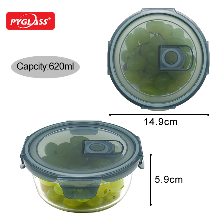 Glass Food Container with Lid