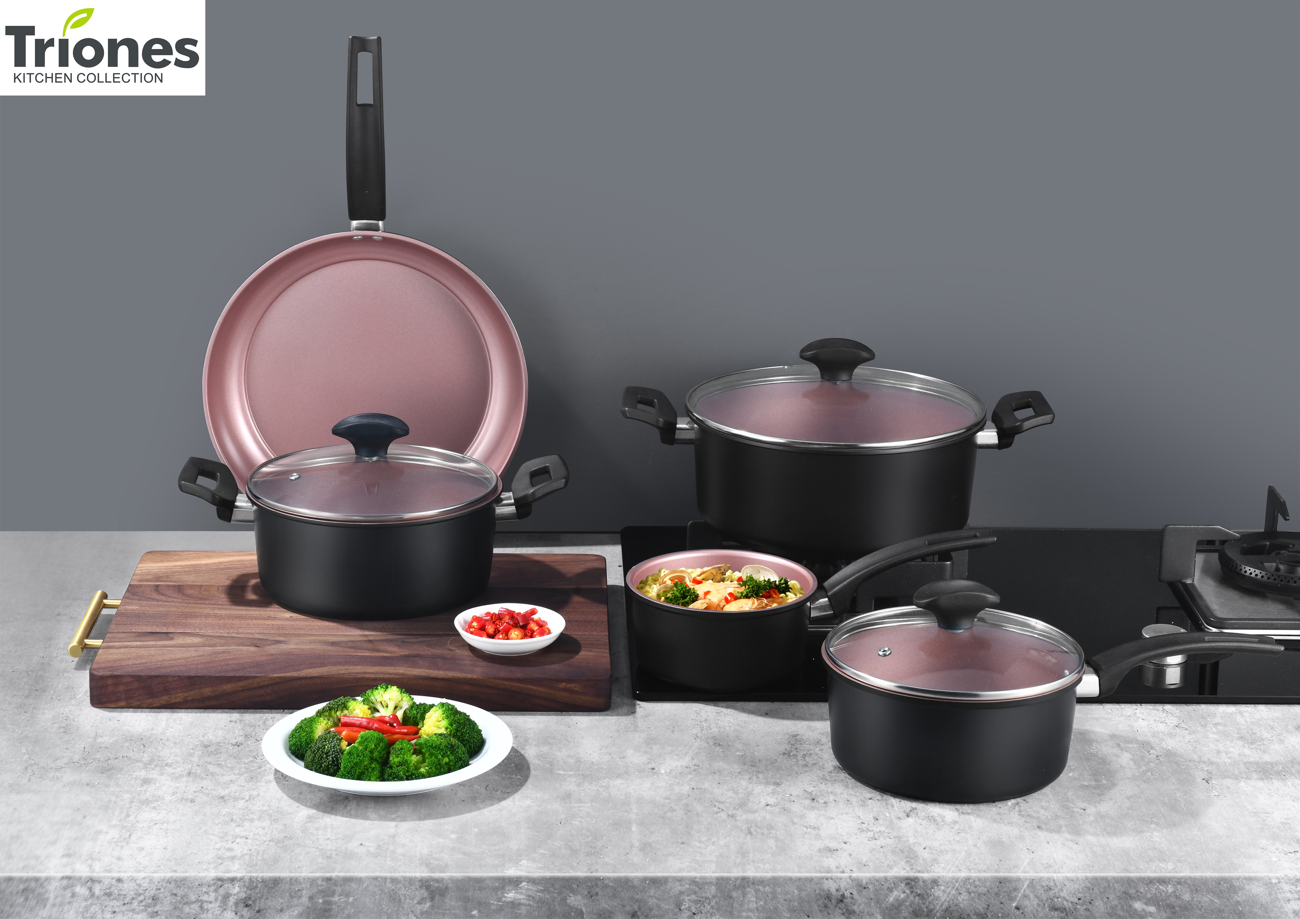 12-piece forged steel set