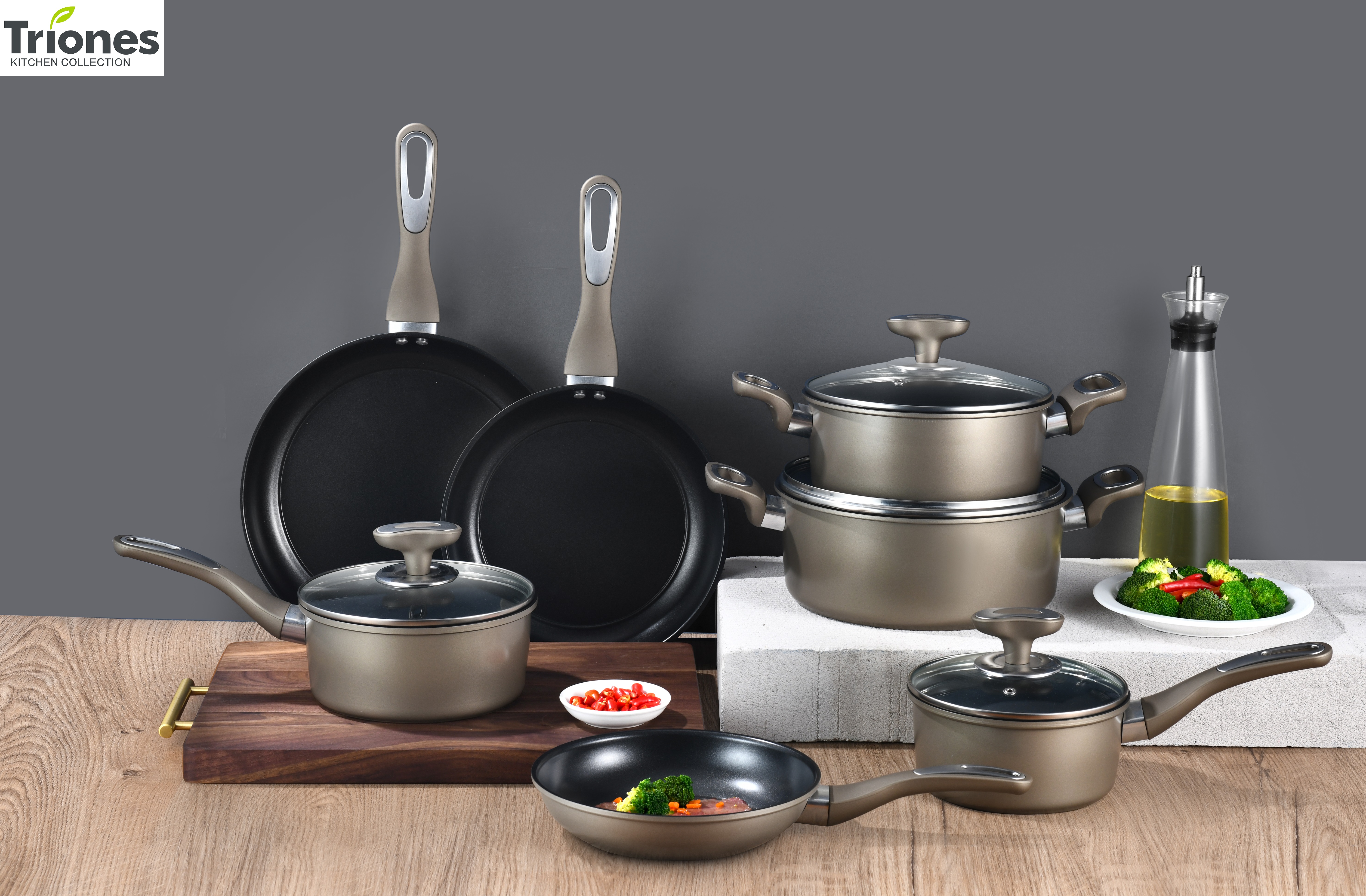 12-piece forged steel set