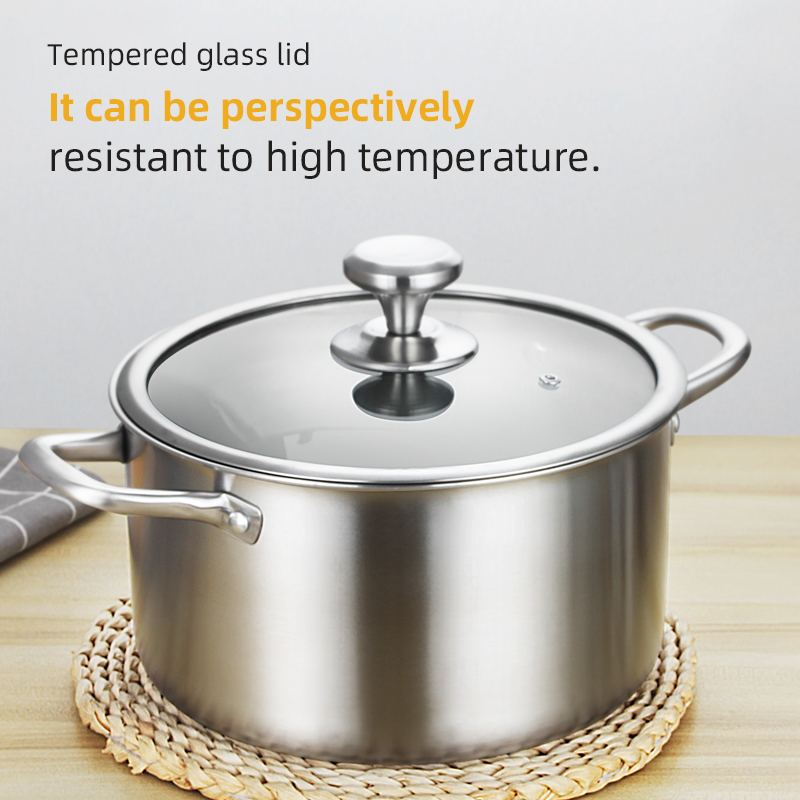 Hengguang 3-Piece Stainless Steel Pot Set
