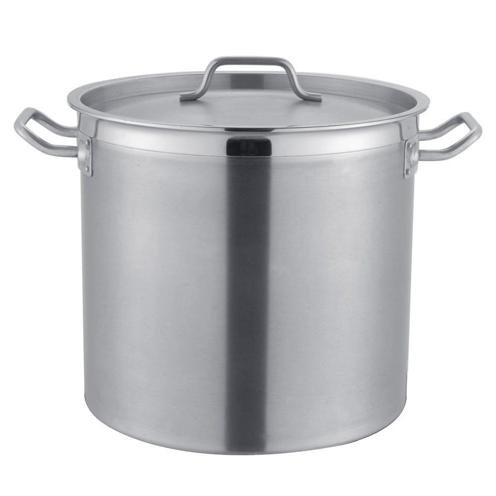 Stainless Steel Deep Stockpot with Cover and Sandwich Bottom