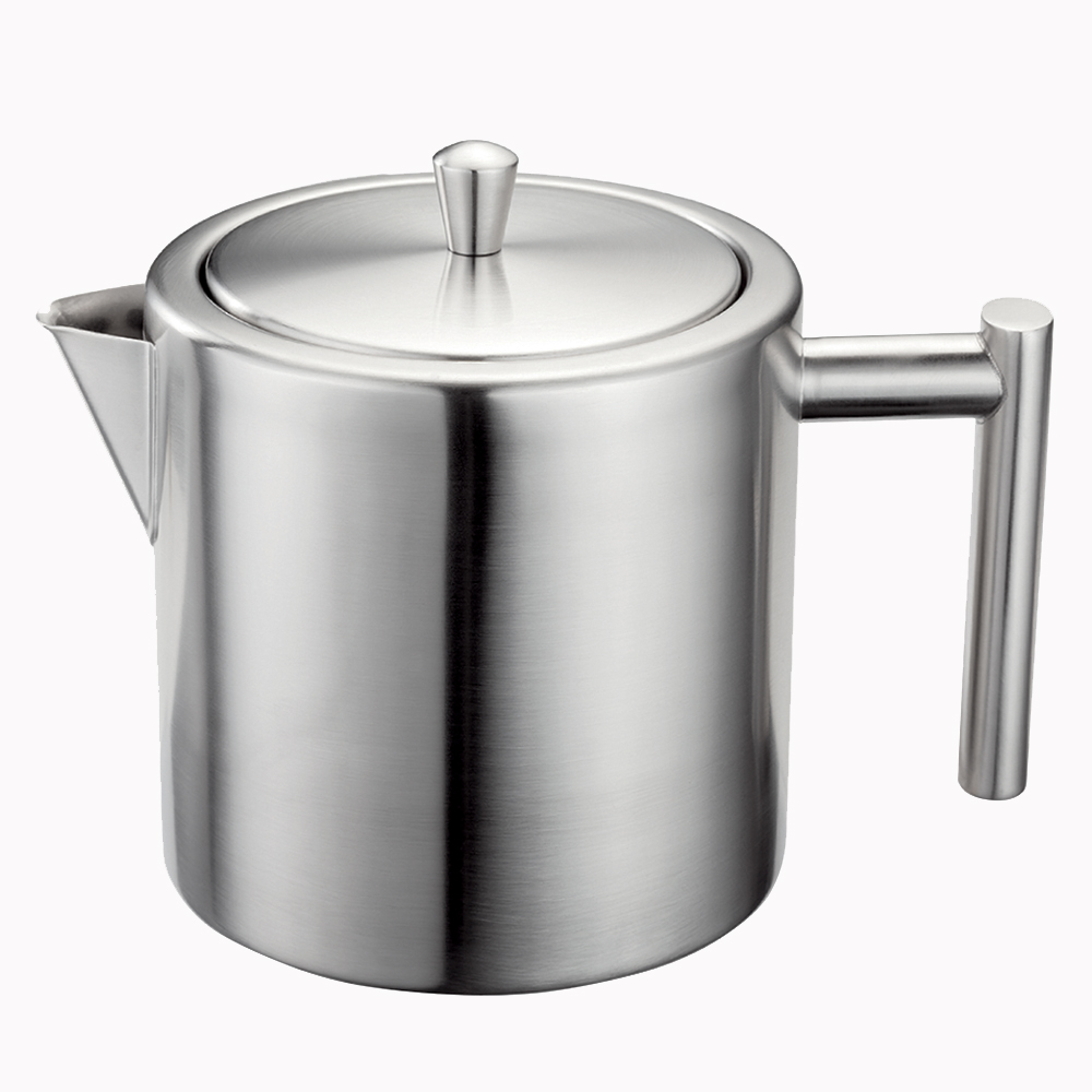 Stainless Steel Single Wall Insulated Thermal Tea Maker Teapot with Removable Infuser