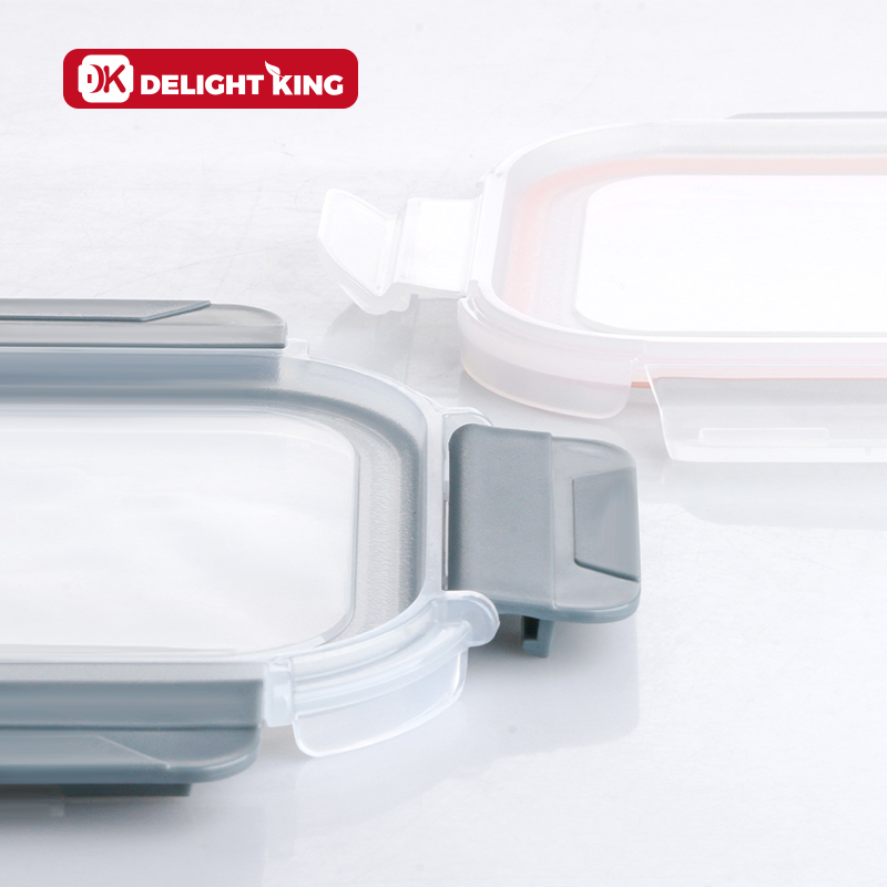 Glass food container with TPE sealing lid