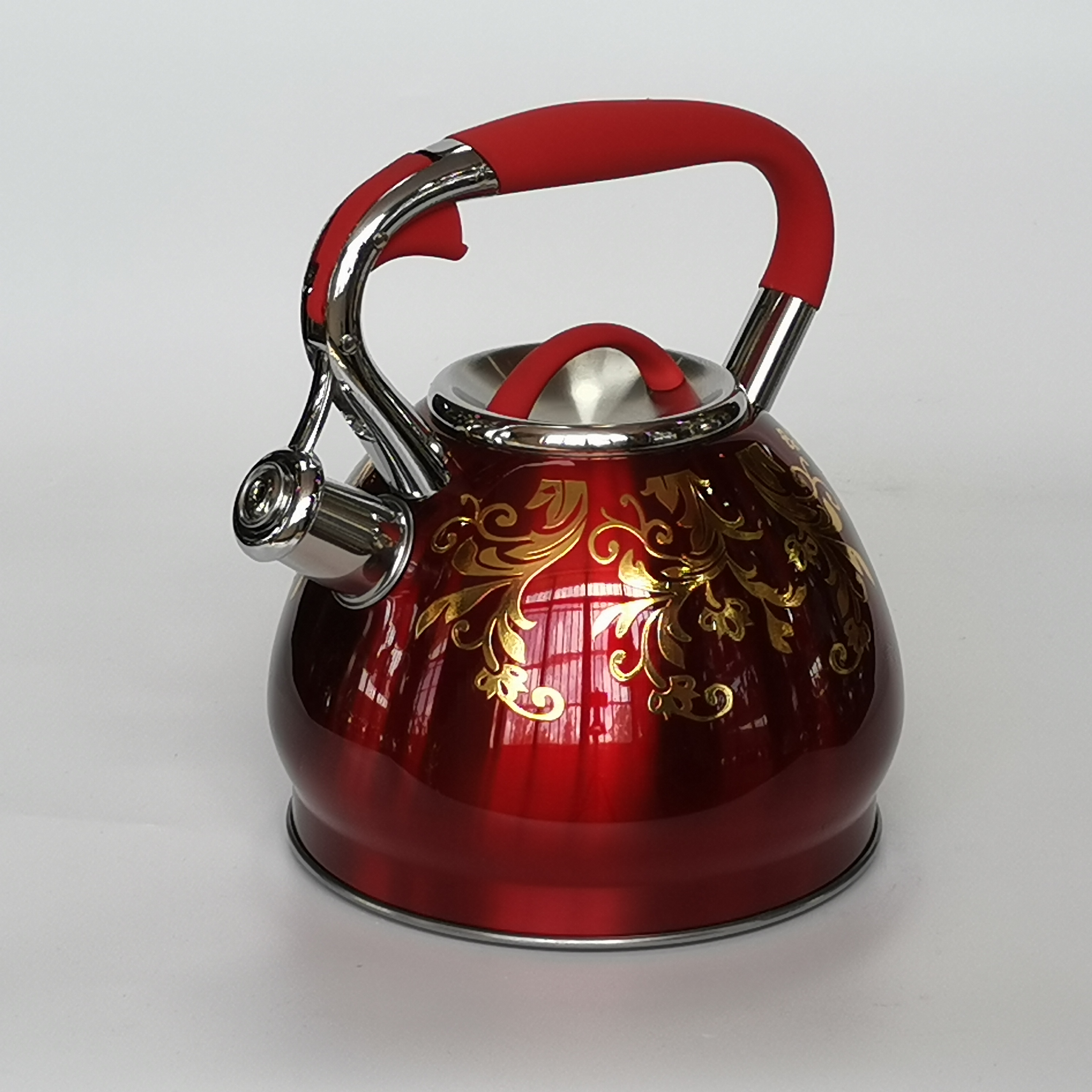 3.0L Apple Shape Stainless Steel Whistling Kettle