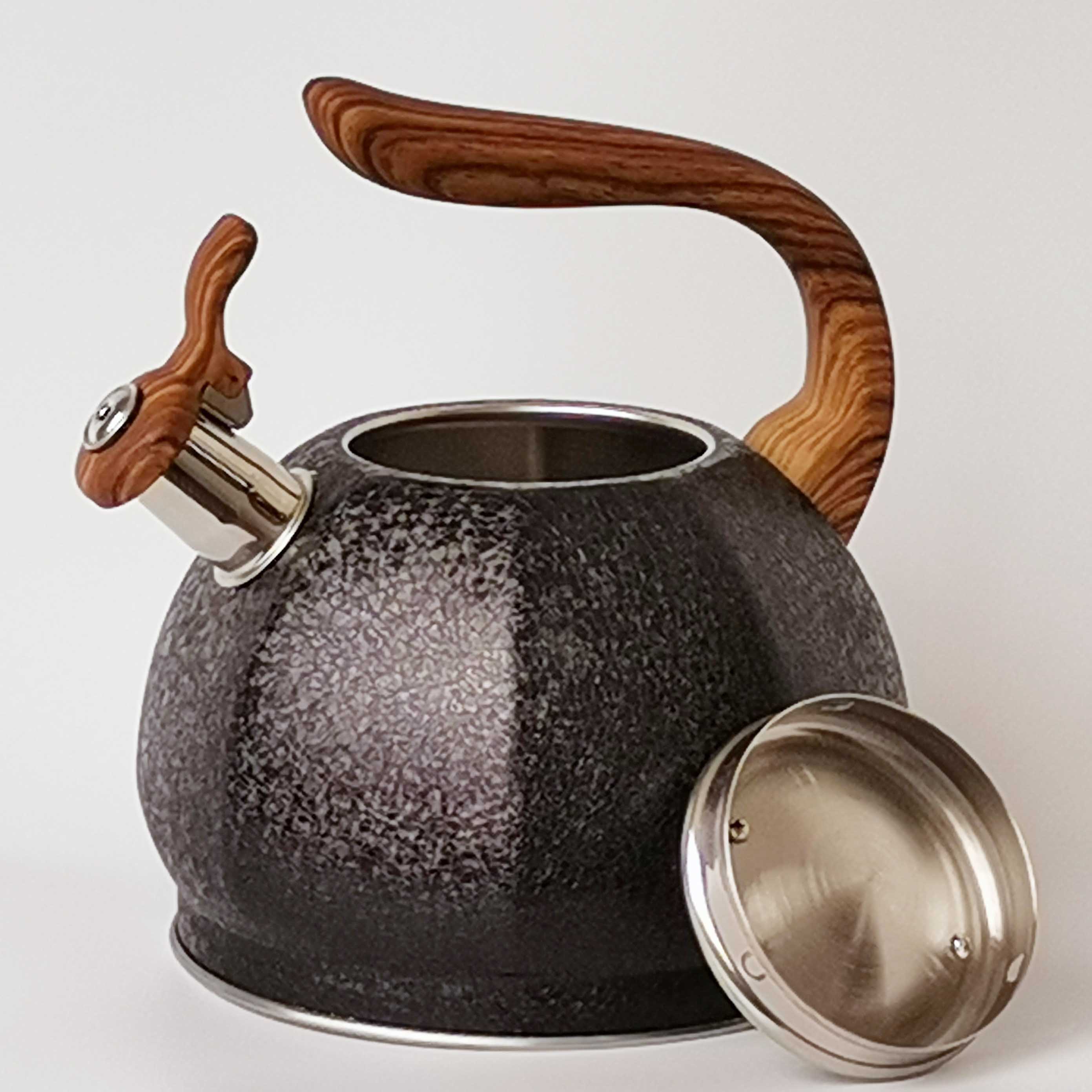3.0L Octagon Apple Shape Stainless Steel Whistling Kettle