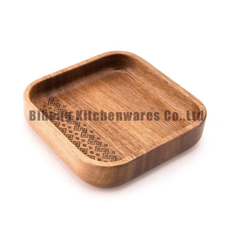 Square Wooden Tray 14cm