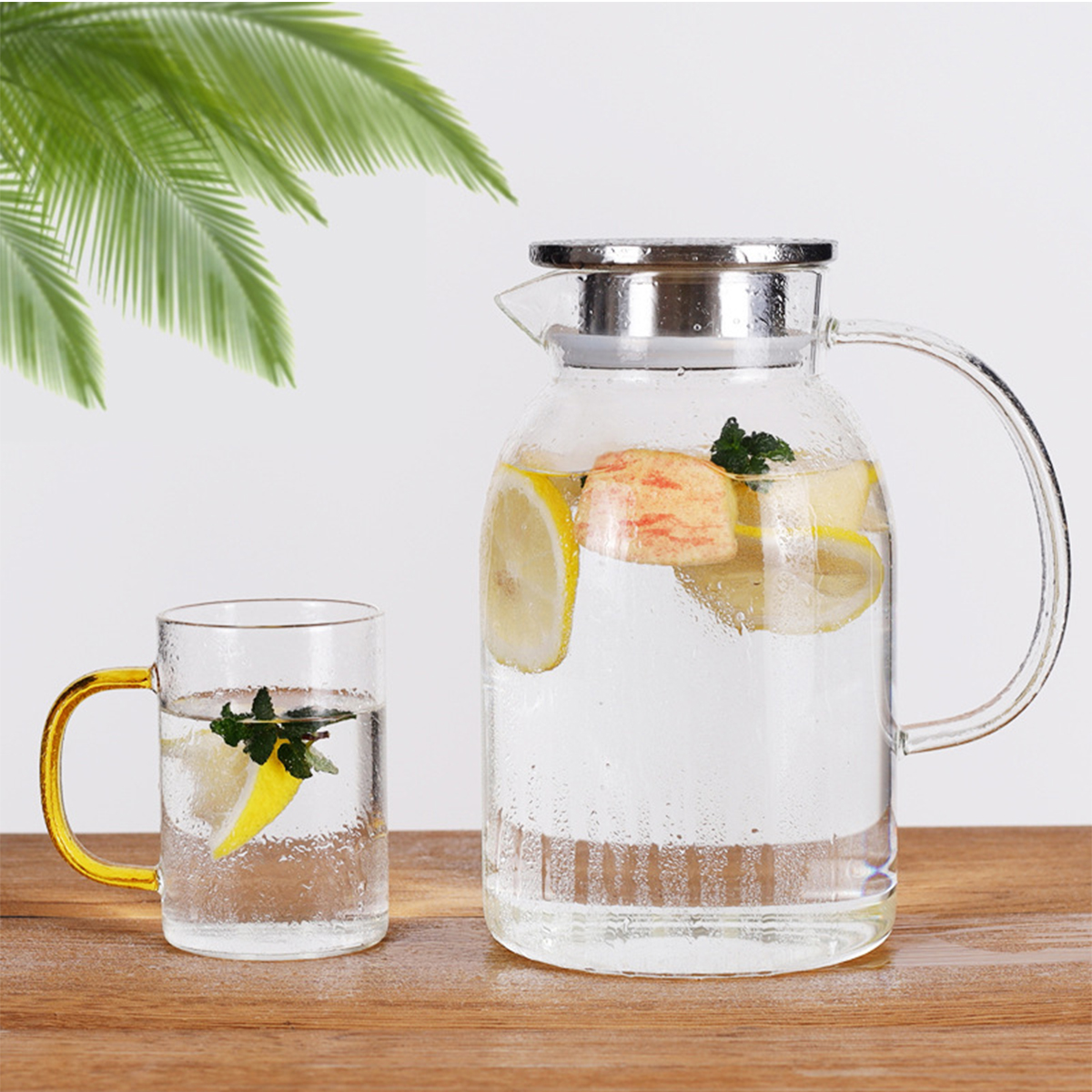 Glass Tea Water Pot Pitcher