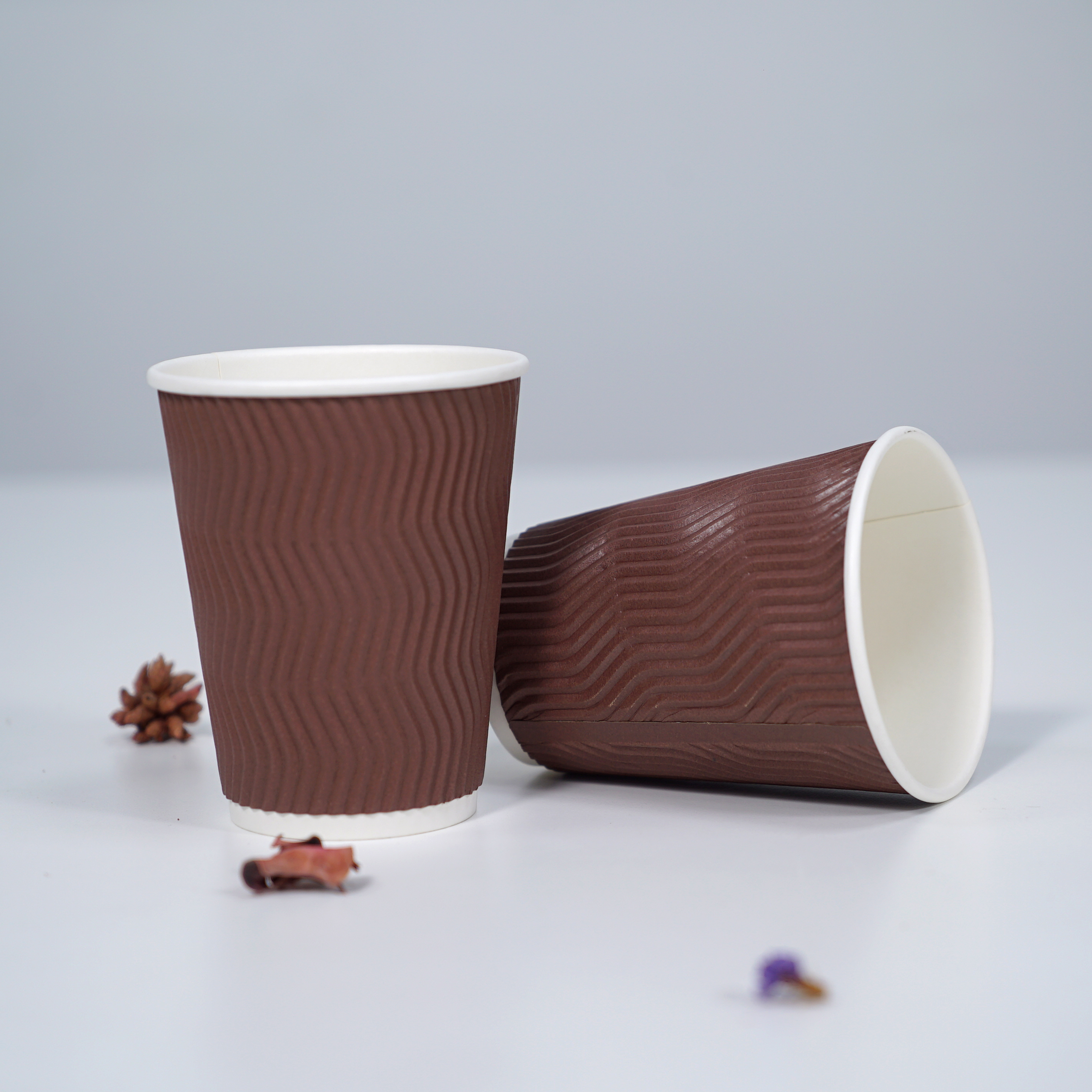 Disposable Ripple Wall Paper Coffee Cups