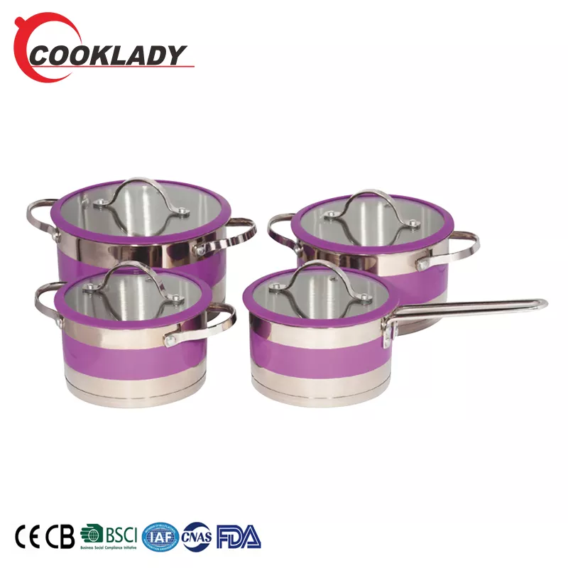 Custom Logo 8-Piece Stainless Steel Cookware Set