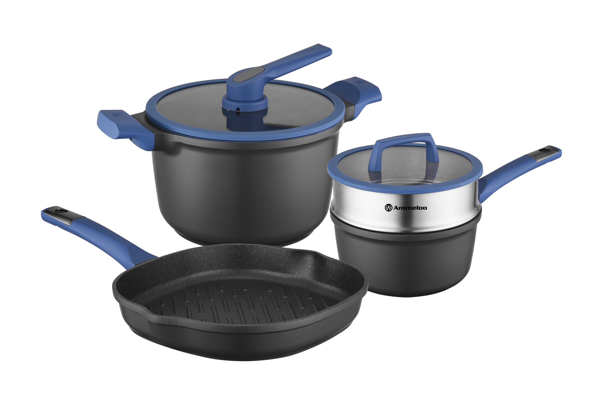 Die Cast Aluminum 6-Piece Cookware Set