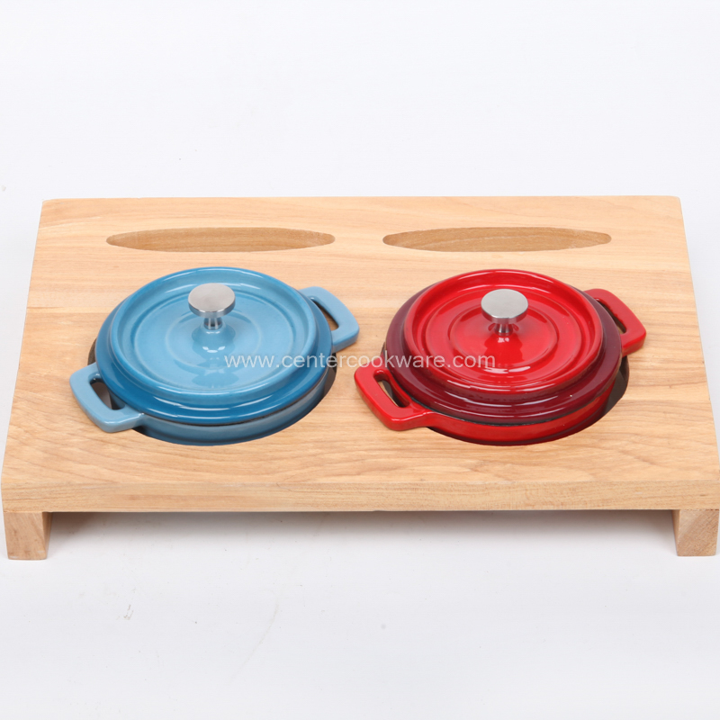 Enamel Cast Iron Mini Casserole Cocotte Cookware