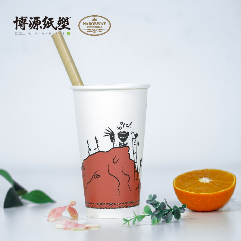 Eco-friendly Recyclable Disposable Paper Cups with PLA Film Coating