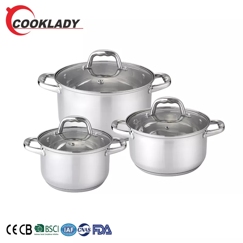 6-Piece Stainless Steel Cookware Set