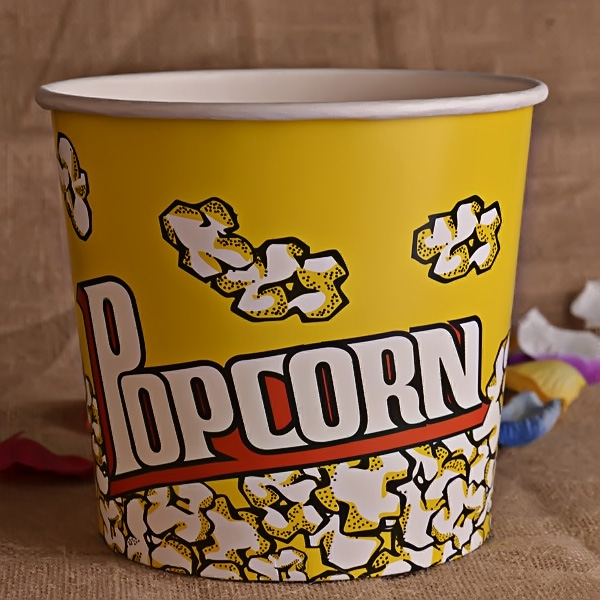 Disposable Popcorn Paper Buckets in Various Sizes