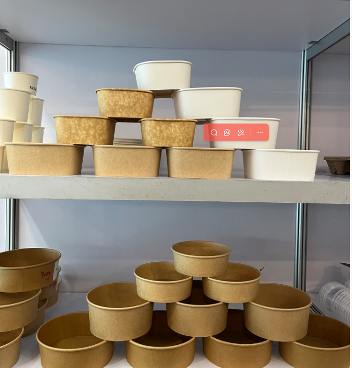Disposable Kraft Salad Bowls for Takeaway