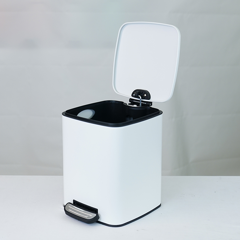 Square Metal Household Kitchen Trash Can