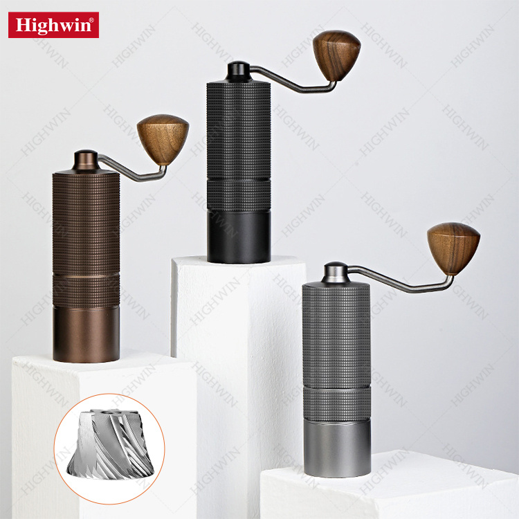 Manual Coffee Grinder with Stainless Steel Conical Burr