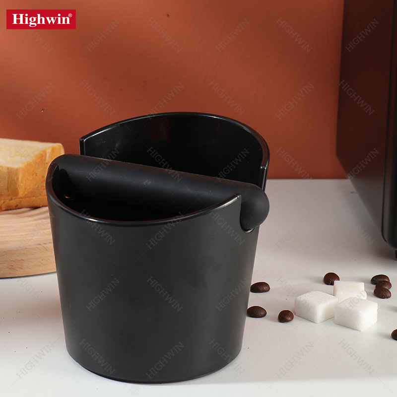 Coffee Knock Box with Removable Knock Bar and Non-Slip Base