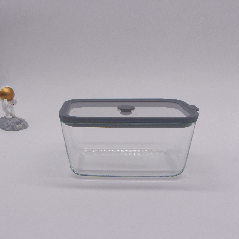Silicone Glass Lid Food Crisper Containers