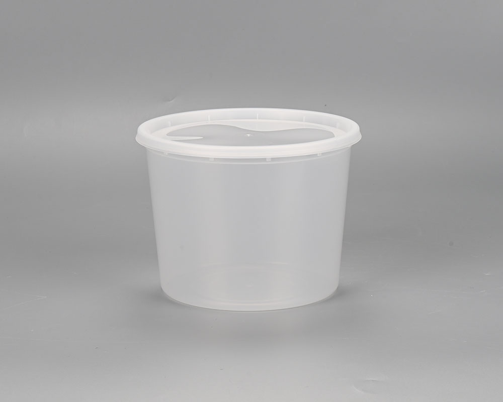 Elam Plastic 64oz Deli Containers with Lids