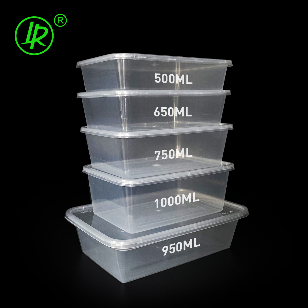 Clear Lunch Box with Multiple Sizes