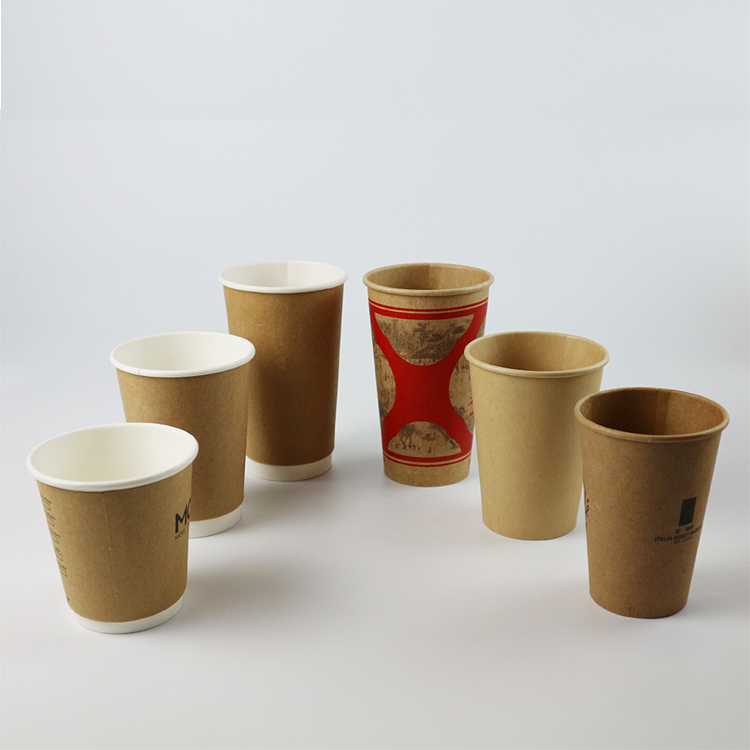 Kraft Paper Cups for Hot and Cold Drinks